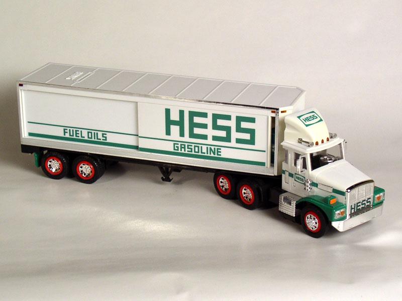 1987 HESS White Barrel Truck-Bank